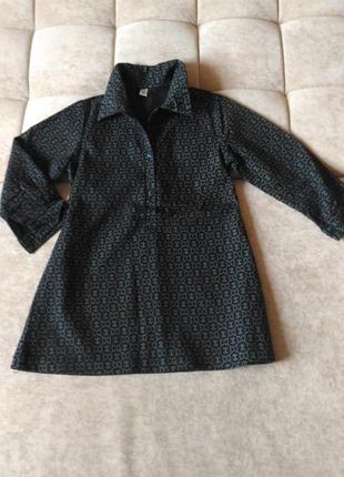 Платье с принтом шанель, 5-6лет