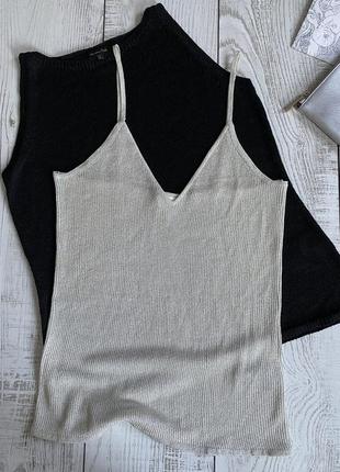 Топ,майка с люрексовой нитью h&amp;m pp m