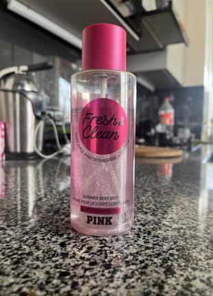 Спрей для тіла victoria's secret pink fresh & clean body mist 250ml (вміст флакону 80%)