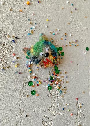 Брошка з вовни , ручна робота