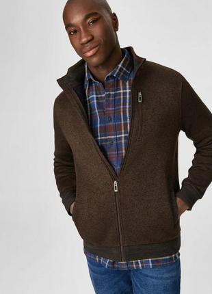 Тёплая мужская кофта на шерпе c&a германия