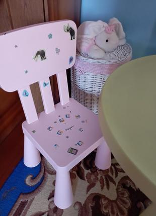 Комплект mammut оригинал стол и 2 стульчика6 фото