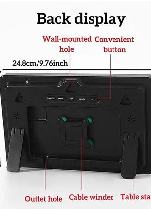 Большие настольные/настенные электронные led часы, будильник, календарь, термометр, гигрометр