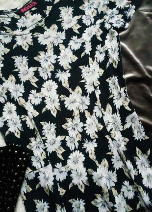 Сукня в квітковий принт пишна спідниця сонце2 фото