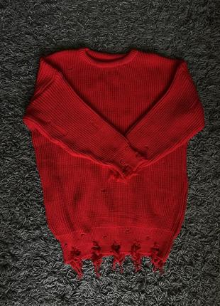 Вʼязаний светр-туніка