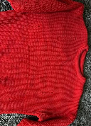 Вязаный свитер-туника 4