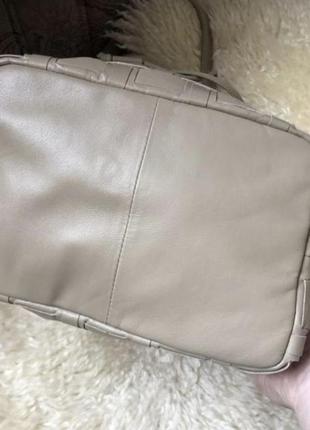 Новая лёгкая кожаная плетёная сумка мешок среднего размера zara6 фото