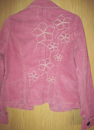 Новый вельветовый пиджак с вышивкой "cracker" р.447 фото