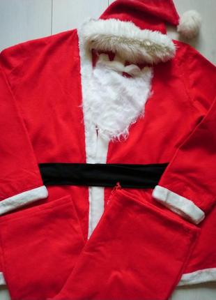 Новорічний костюм дід мороз санта миколай xl /2xl розмір