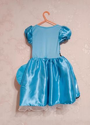 Карнавальное платье алисы из м/ф "алиса в стране чудес" на 3-4 года рост 98-104 см disney5 фото