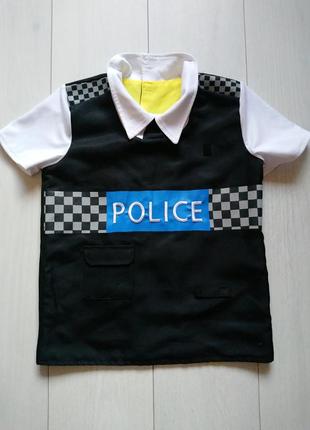 Карнавальный костюм полицейский police двусторонний3 фото