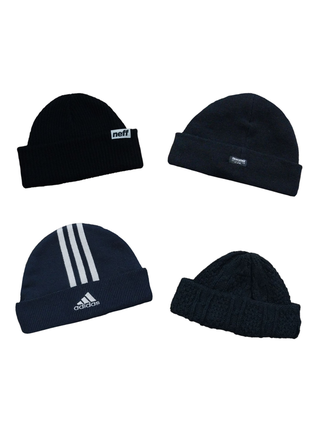 Шапка зимня на флісі, шапка біні vintage y2k rap adidas thinsulate