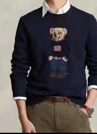 Стильний светер, кофта polo bear ralph lauren4 фото