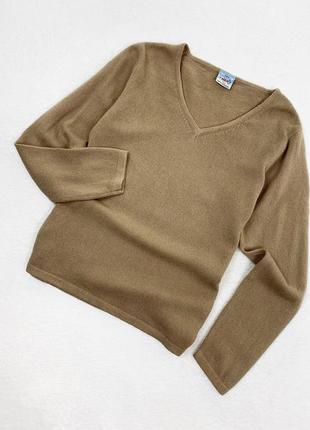 Кашемировый свитер коричневый
