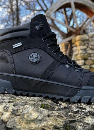 Спортивные кожаные ботинки на меху waterproof trail2 фото