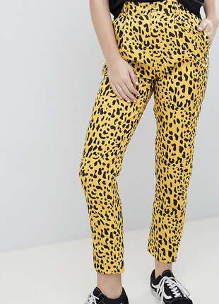 Крутые леопардовые брюки брюки asos размер с-м2 фото
