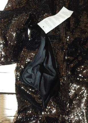 Чорна вечірня жіноча міні коротка сукня з паєтками чорне вечірнє коротке жіноче плаття в паєтки8 фото