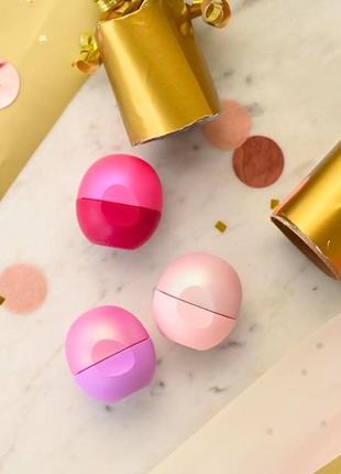 Набір бальзамів для губ holiday lip balm trio від eos3 фото