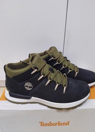 Оригінальні шкіряні кросівки timberland sprint trekker mid1 фото