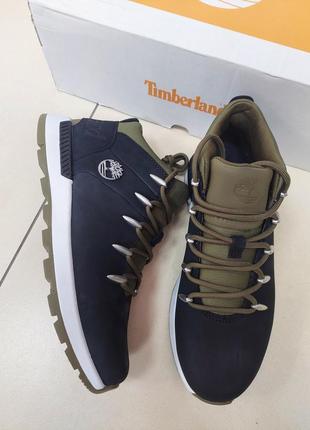 Оригінальні шкіряні кросівки timberland sprint trekker mid4 фото