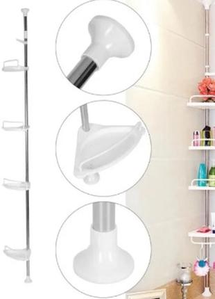 Угловая полка для ванной комнаты multi corner shelf стойка стеллаж