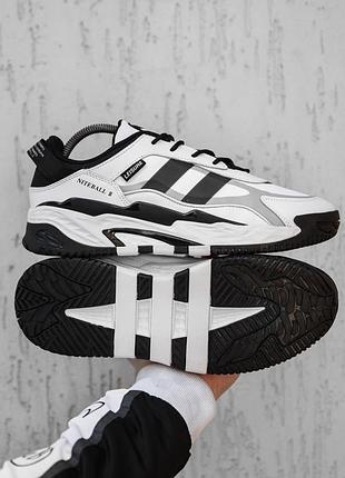 Чоловічі кросівки білі з чорним adidas beige
