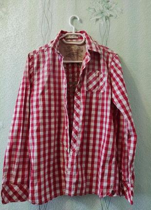Нова сорочка, рубашка в клітинку на дівчинку