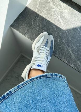 Кроссовки nb 327 grey blue7 фото