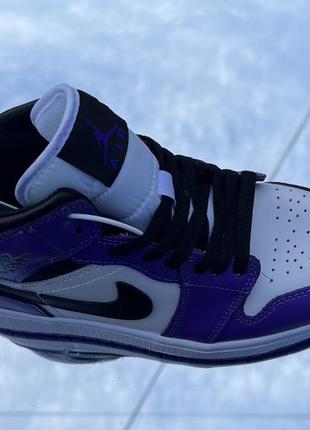 Фиолетовые высокие зимние кроссы nike jordan6 фото