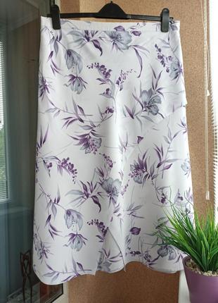 Красивая стильная летняя юбка с имитацией запаха1 фото