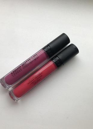 Gosh liquid matte lips! блиск для губ gosh!