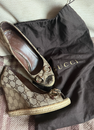 Туфли на танкетке gucci