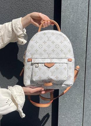 Рюкзак в стиле louis vuitton palm springs backpack white