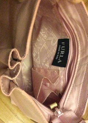 Кожаная сумочка от итальянского премиум бренда furla! оригинал!2 фото