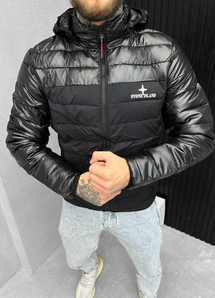 🤩зимняя куртка stone island black🤩4 фото