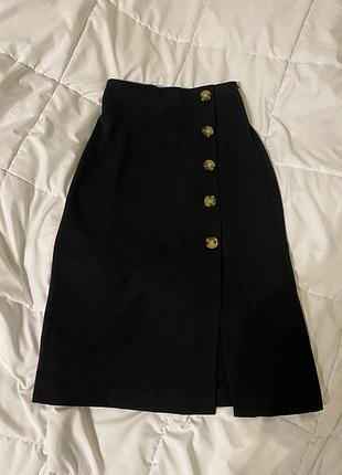 Юбка mango с вырезом🖤