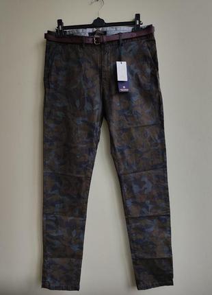 Чоловічі штани брюки чінос chino stuart slim fit stretch scotch & soda amsterdam couture