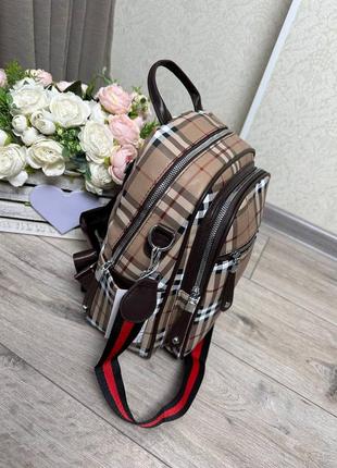 🤎 стильний рюкзак сумка з єкошкіри2 фото