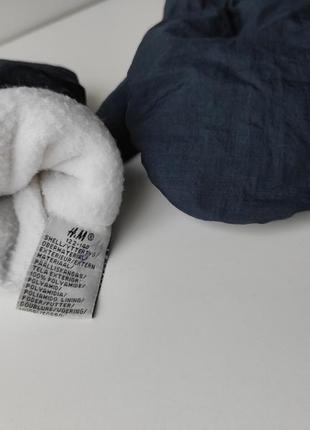 Зимові лижні непромокальні рукавиці термогарячі h&amp;m р.7-10лет6 фото