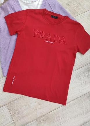 Брендовая футболка prada р. s7 фото