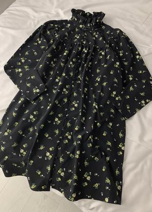 Платье в мелкий цветочек h&m