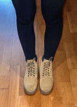 Зимові замшеві черевики  landrover оригінальні коричневі з хутром6 фото