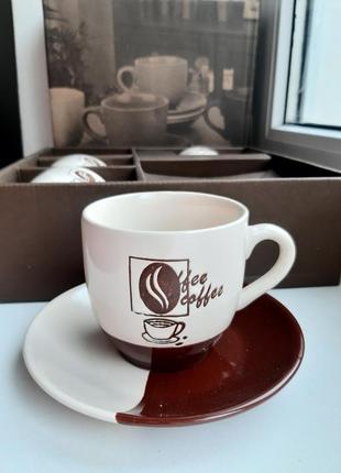 Сервиз кофейный чайный новый керамика на 4 персоны1 фото