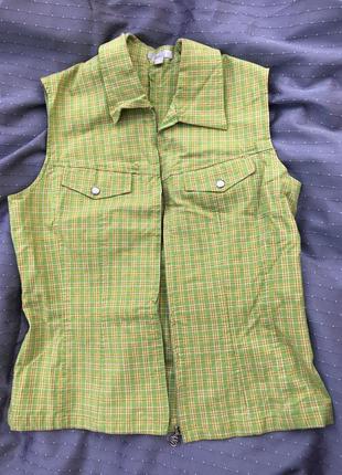 Сорочка без рукавів з кишенями