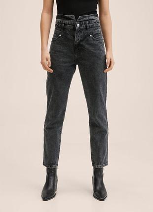 Джинсы julia джинсы момы, джинсы высокие укороченные, джинсы с высокой талией, джинсы высокие момы