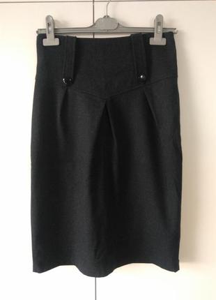 Черная юбка р. 38