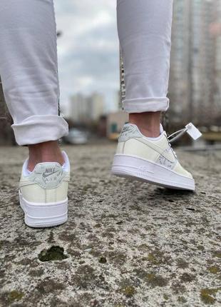 Женские кроссовки  nike air force 1 low white sail grey10 фото