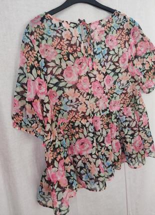 Блуза шёлковая с оборками  pep&co  раз. 508 фото