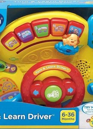 Музичне кермо vtech turn and learn driver повернись і вчися