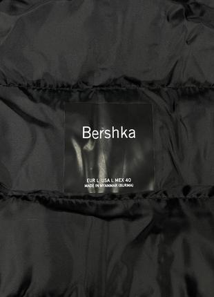 Куртка bershka мікропуховик чоловічий чорний вітровка вітрівка мікро пуховик з капюшоном9 фото